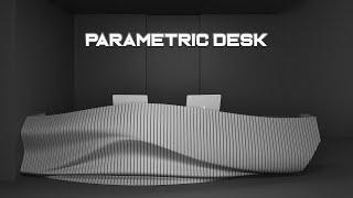 How to Modeling a Parametric Reception Desk In 3ds Max #products #3dmodeling #tutorial