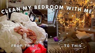 CLEAN MY BEDROOM WITH ME...again || room cleaning motivation! satisfying! aesthetic!