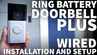 Ring Doorbell Plus Installation DIY - Ring Video Doorbell Wired Installation with Existing Chime