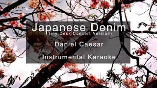 Japanese Denim Daniel Caesar karaoke (Instrumental) || Tiny Desk Concert Version