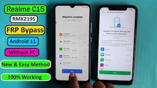 Realme C15 (RMX2195) FRP Bypass Android 11 | Realme C15 Google Account Remove Android 11 New Method