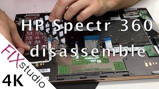 HP Spectr 360 15-BL002NG -  [4K] disassemble and keyboard replacement [4K]