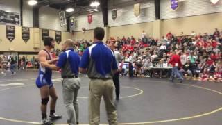 Brett Campbell #2 51-0 vs Corbin Menke #1 45-0 182 lb 2017 District Championship Match