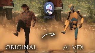 AI Wonder Studio | Replace Your Actor with a CG Character in One Click | Wonder Studio Tutorial