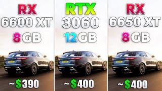 RX 6650 XT vs RTX 3060 vs RX 6600 XT - Test in 8 Games