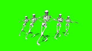 Skeletons Dancing #4 / Green Screen - Chroma Key