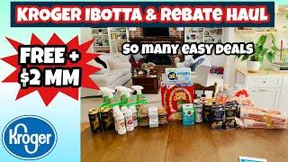 KROGER REBATE HAUL/ Finishing 2 Ibotta bonuses and getting some great deals