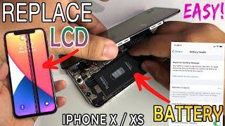 IPHONE X/XS LCD AND BATTERY REPLACEMENT (easy DIY tutorial) | SO CHEAP? WHERE TO BUY???
