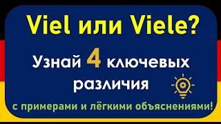 4 разницы между viel и viele: простое объяснение, которое вы точно поймёте!