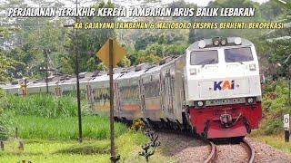 PERJALANAN TERAKHIR KERETA TAMBAHAN! KA Gajayana Tambahan & KA Malioboro Ekspres Berhenti Beroperasi