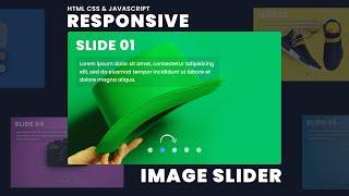 Responsive Image Slider | With Manual Button & Auto-play Navigation Visibility - HTML CSS Javascript