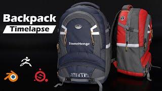 Backpack 3d modeling timelapse (Zbrush, Blender, Substance Painter)