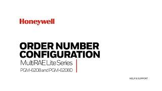 Order Number Configuration MultiRAE Lite Series (PGM-6208 and PGM-6208D)