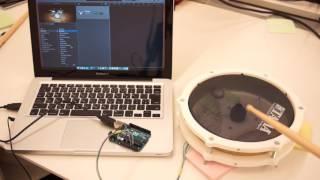 3d printed drum pad with Arduino UNO
