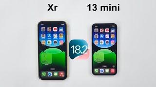 iOS 18.2 - iPhone XR vs iPhone 13 Mini Speed Test