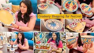 Amazing & Unique Crockery Shopping For Festival ️