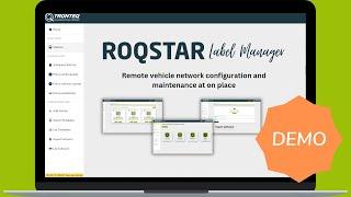 ROQSTAR Label Demo: The App for Remote Vehicle Network Configuration and Maintenance