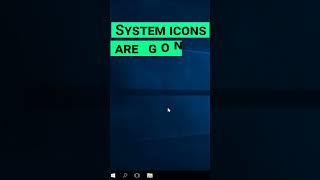 How to fix the problem with disappearing desktop icons #shorts #short #shortvideo #shortsvideo