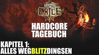 Path of Exile - HARDCORE TAGEBUCH 2 #001 (Gameplay German POE Bloodlines Witch Lightning Tendrils)