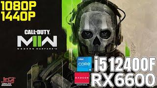 Call of Duty: Modern Warfare 2 | i5 12400F + RX 6600 | 1080p, 1440p benchmarks!