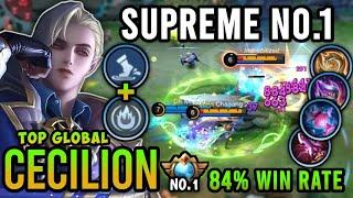 Supreme No.1 Cecilion!! Top Global Cecilion Best Build 2024 - Mobile Legends