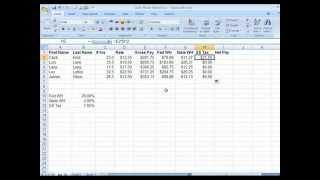 Excel 2007/Excel 2010 - absolute and relative references