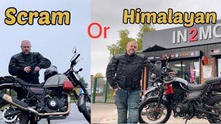 Scram 411 or Himalayan? Which Royal Enfield should you buy? Comparing both motorcycles. Best bike?