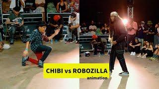 Chibi vs Robozilla at The Smoke Vol 5 // stance // Animation Battle