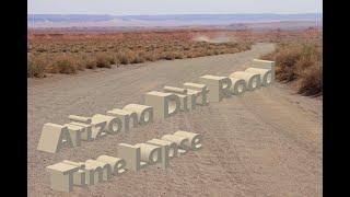 Driving out a desert Dirt Road near Flagstaff Arizona | Time-lapse #shorts #dirtroad #timelapse