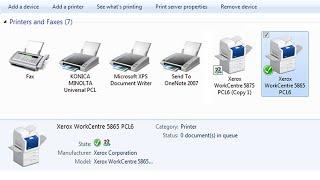 How to use xerox 5890/5865/5855 as printer, how to connect xerox machine with computer