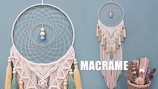 DIY Tutorial  How To Make Macrame Dreamcatcher with Tassels? l Easy Pattern