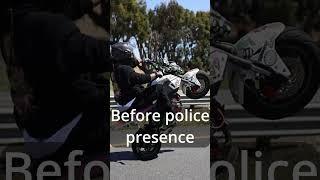 Before and After Police Presence | Motorcycle Takeover