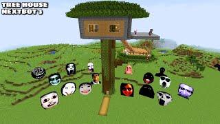 SURVIVAL TREE HOUSE PART 3 WITH 100 NEXTBOTS in Minecraft - Gameplay - Coffin Meme