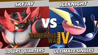 Warehouse War 4 TOP 8 - Skyjay (Incineroar) Vs. IceKnight (Greninja) Smash Ultimate - SSBU