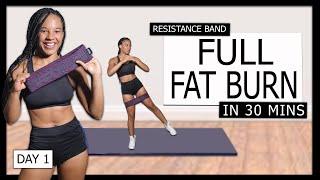 30 Min Intense Mini Band Workout - Full Body Fat Burn With Resistance Band At Home Workout