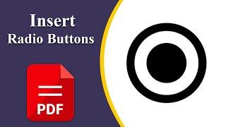 How to insert radio buttons in a pdf file using Sejda | Create multiple radio buttons in PDF