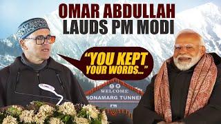 “You kept your words…” J&K CM Omar Abdullah lauds PM Modi after inauguration of Sonmarg tunnel