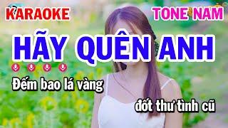 Karaoke Hãy Quên Anh Tone Nam Nhạc Sống