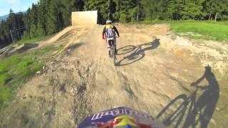 Felix Beckeman followed by Tomas Slavik - JBC bikepark