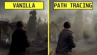 Resident Evil 4 Remake Vanilla vs Path Tracing Mod RTX 4080 Graphics Comparison