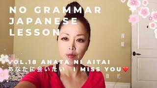 No Grammar Japanese Lesson vol. 18 Anata ni Aitaiあなたにあいたい