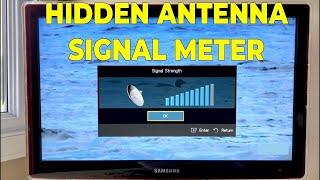 Samsung TV (older models) - Hidden TV Antenna Signal Meter in Menu