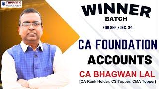 CA FOUNDATION | ACCOUNTS | NEW SYLLABUS | 21-06-2024 | SEP. 24