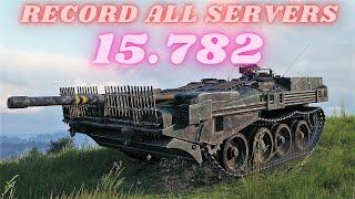 Absolute RECORD ALL servers  15.782 damage on Strv 103B World of Tanks World Record
