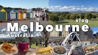 Melbourne Travel Vlog 2024 things to do, see, & eat in Australia -markets,wineries,parks,cafes