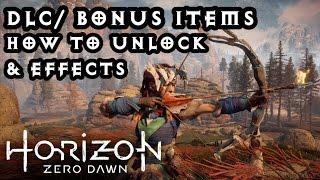 Horizon Zero Dawn! Bonus DLC: How to unlock & Effects! PS4 Pro