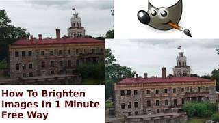 How To Brighten Photos In GIMP | How To Lighten Image | How To Make A Dark Image Brighter