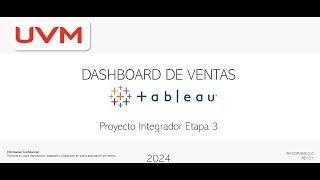 DASHBOARD DE VENTAS EN TABLEAU