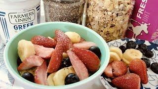 Muesli Cereal with Fresh Fruit l Healthy Breakfast by:KAPunay Vlog