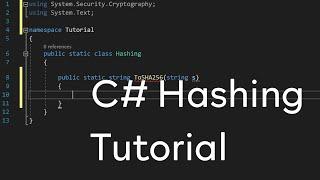 C# - String Hashing Tutorial (SHA256, MD5, ...)